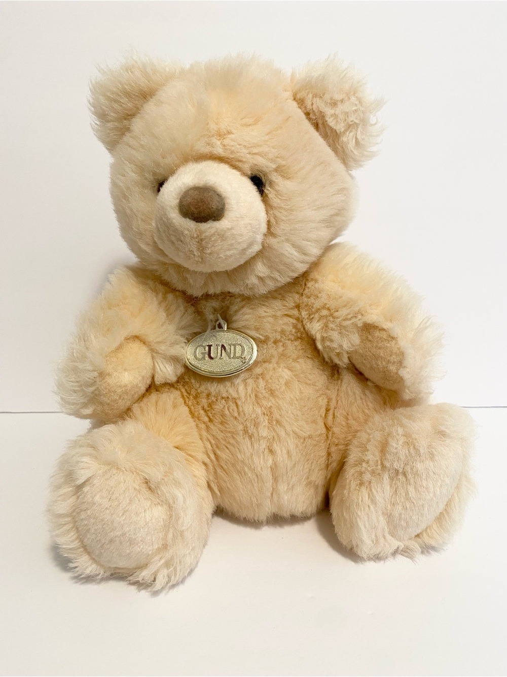 Gund Vintage 1988 Plush Brown Tan Teddy Bear Stuffed Animal Toy 12”